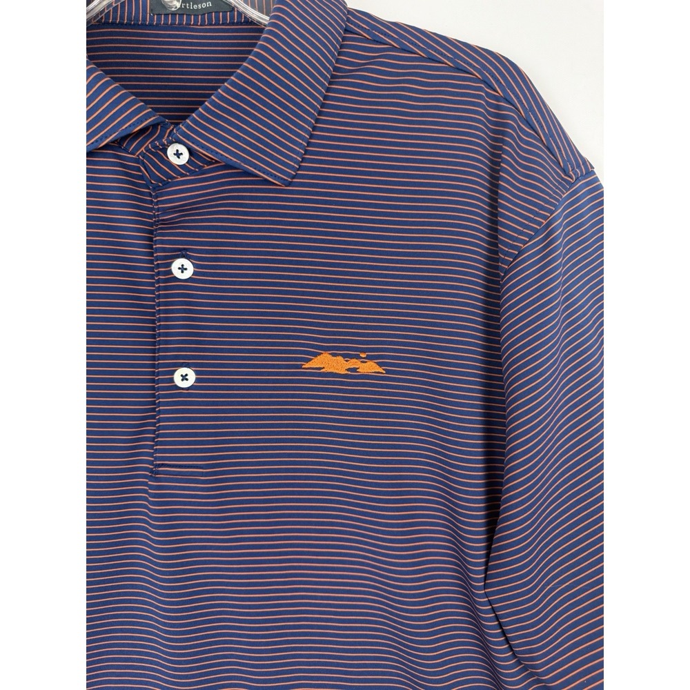 turtleson mens‎ polo short sleeve XL Navy With Orange stripes - Picture 4 of 8